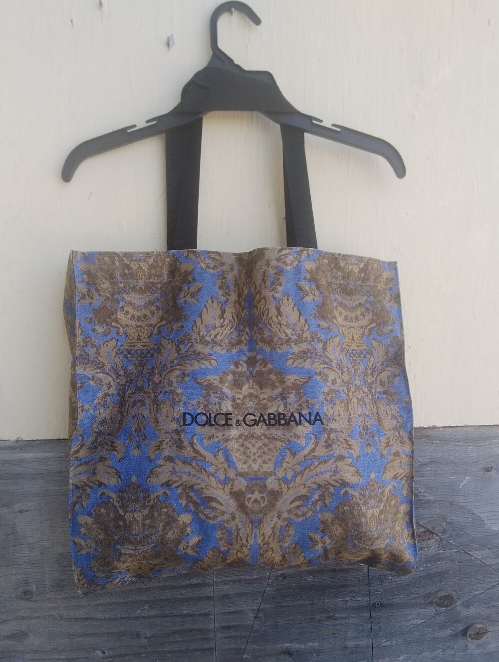 Dolce & Gabbana Cotton Bag Tote Canvas Print 14x15